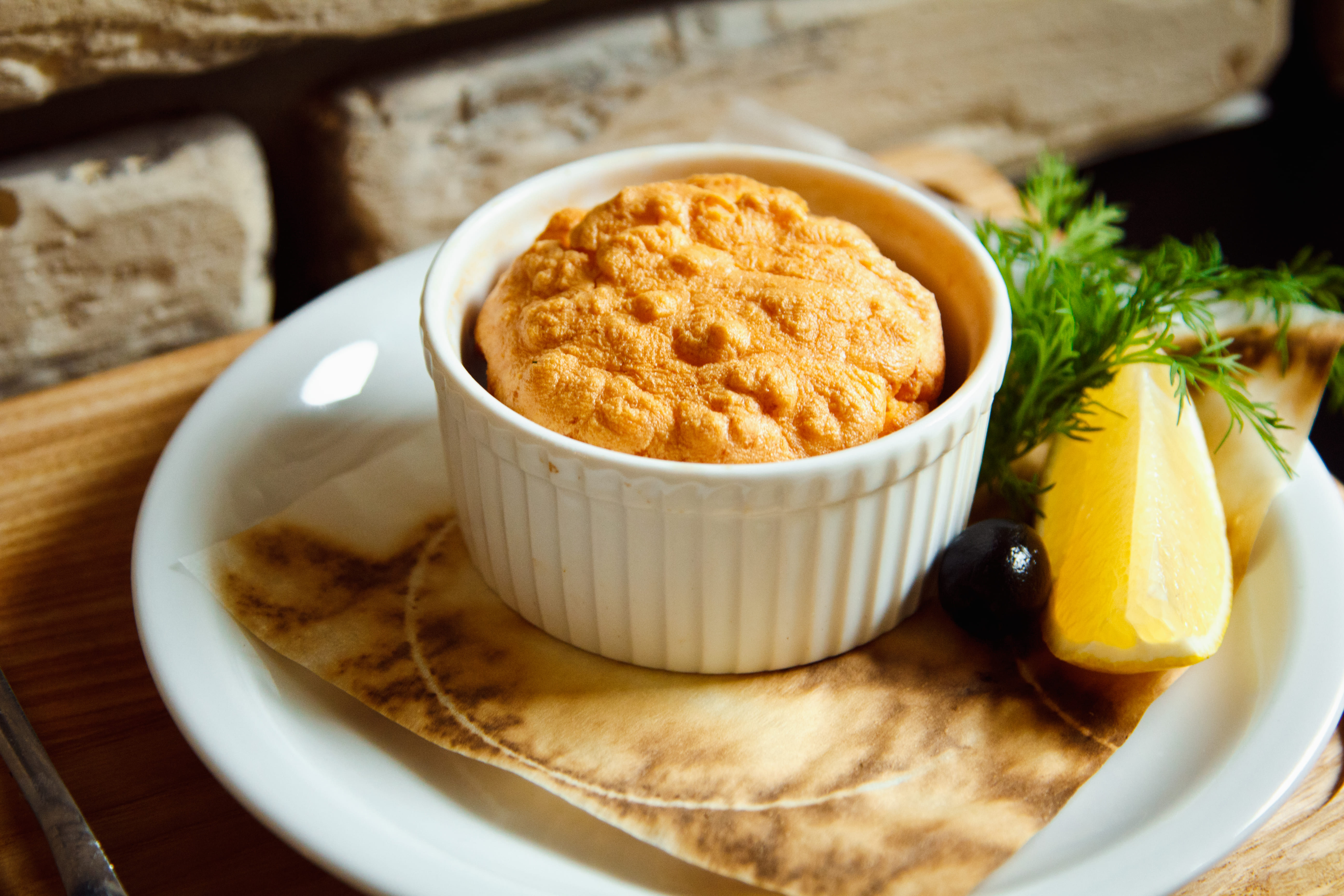 Souffle al salmone