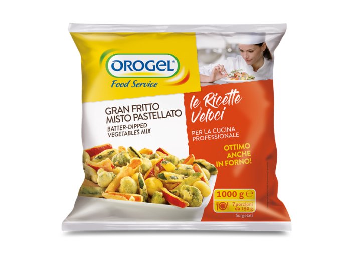 Gran fritto di verdure pastellate orogel