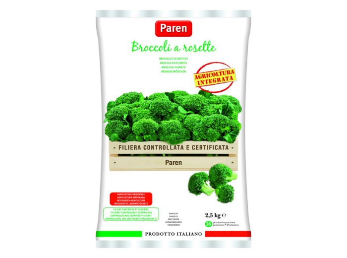 Broccoli a rosette green frost