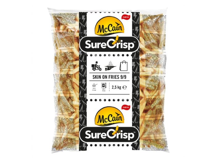 Patate prefr. surecrisp con buccia 9x9mm