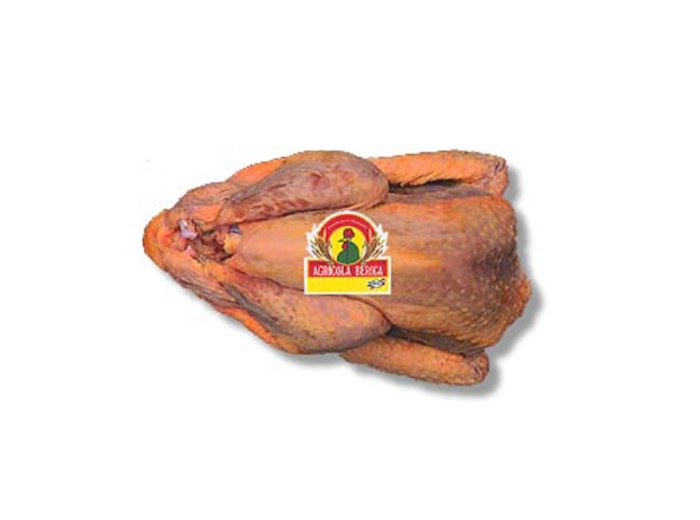 Faraona con testa e zampe