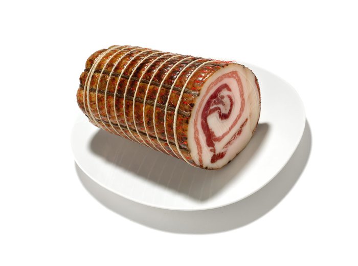 Pancetta arrotolata al peperoncino