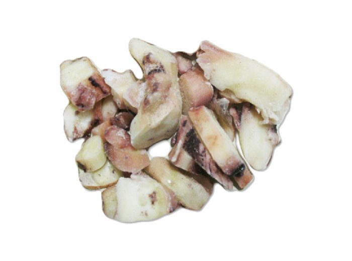 Totano gigante tentacolo cotto tagliato