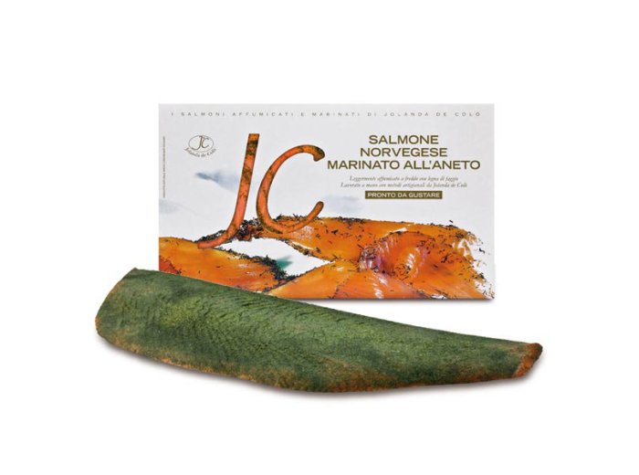 Salmone marinato con aneto