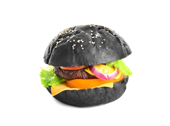 Black burger buns sesamo pret.80 gr