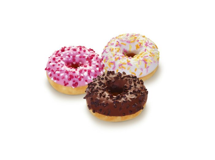 Mini donuts latte/choc/frag 22 gr 108 pz