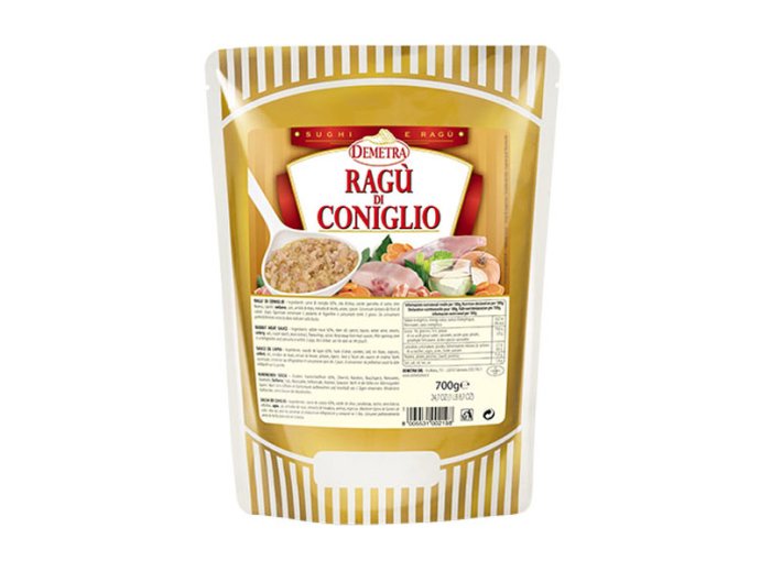 Ragù di coniglio 700 gr demetra