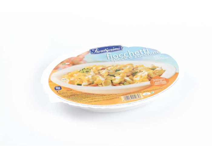 Fiocchetti speck/zucchine fiordiprimi