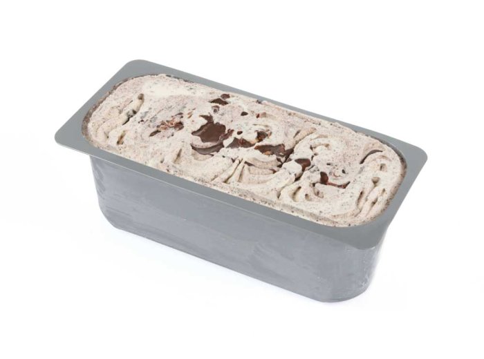 Gelato stracciatella in vaschetta