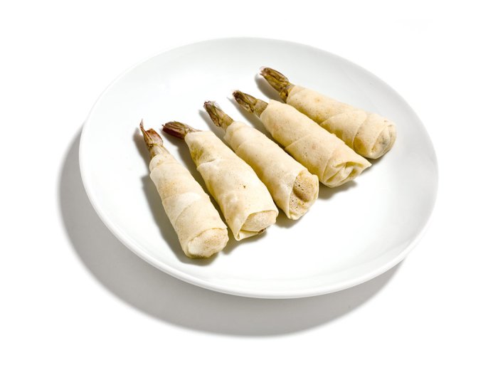 Mazzancolle in pasta fillo