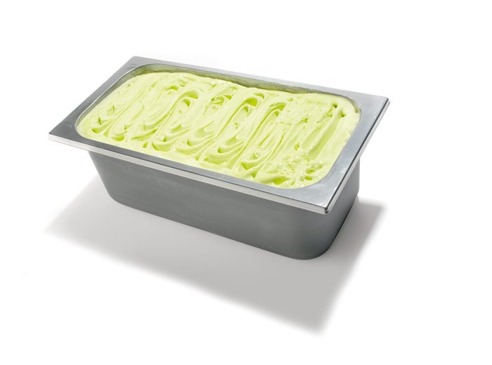 Gelato mela verde in vaschetta