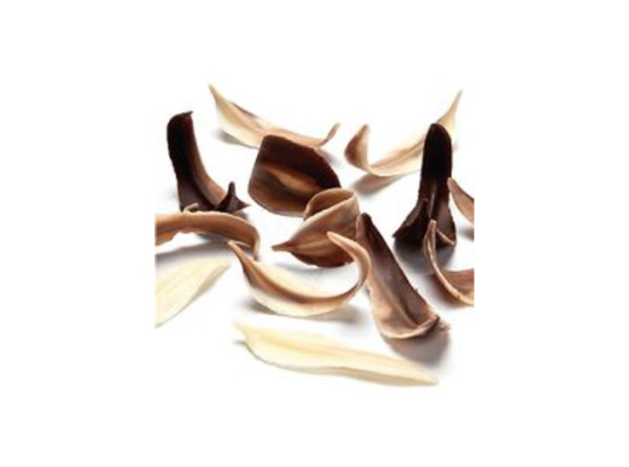 Foglie allungate marmorizzate choc