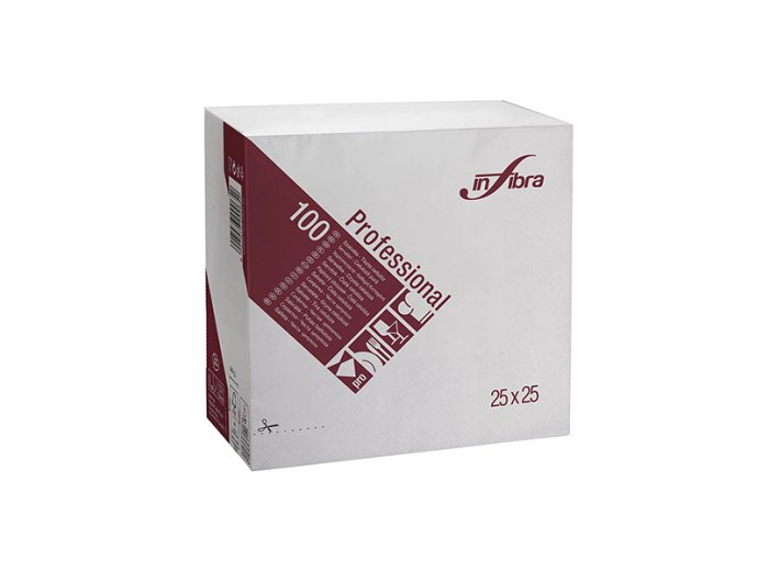 Tovaglioli 2 v 25x25 bianchi