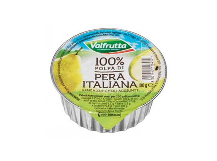 Polpa di pera 100 gr valfrutta