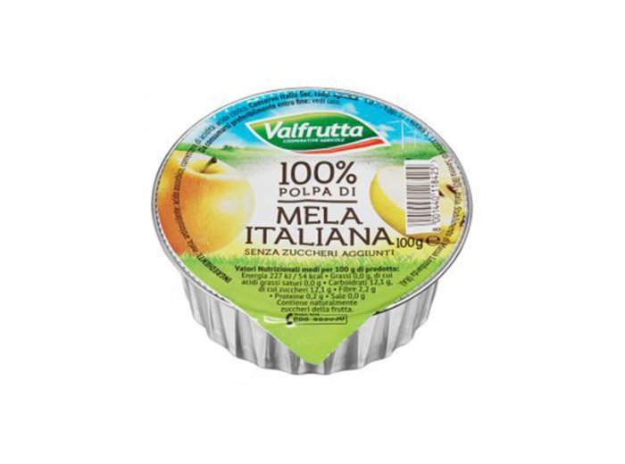 Polpa di mela 100 gr valfrutta