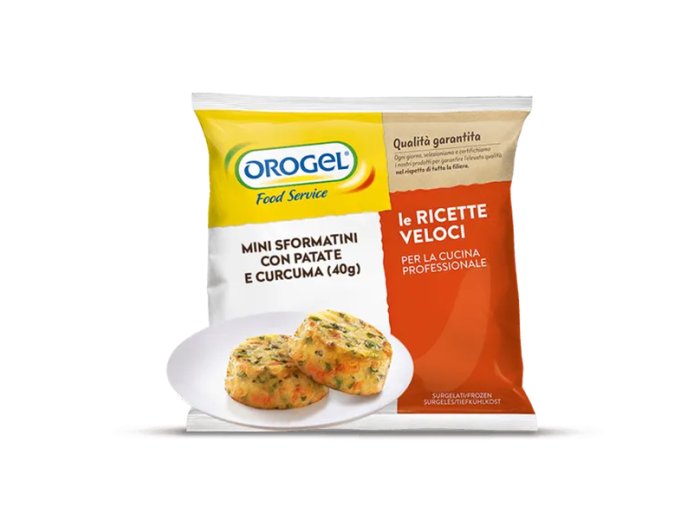 Mini sformatini di patate e curcuma 40gr