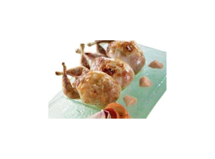 Quaglie semi disossate al foie gras