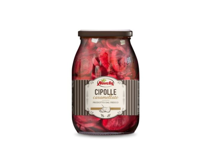 Cipolle a fette caramellate in agrodolce