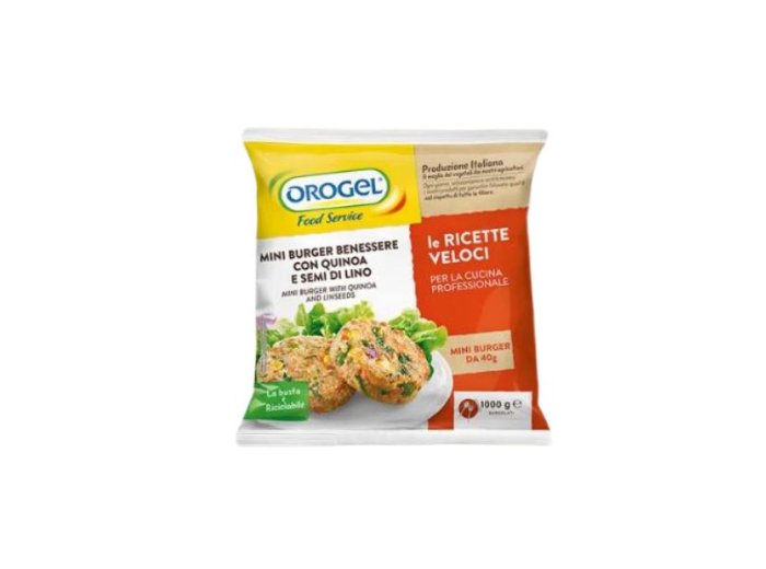 Miniburger con quinoa/semi di lino 40 gr