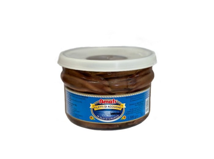 Filetti di acciughe in o.girasole 1.5 kg