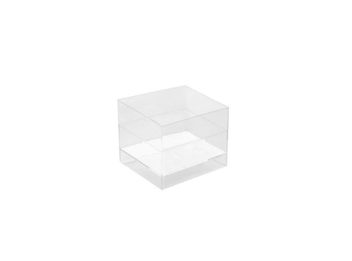 Coppette cube ps trasparenti 60 cc