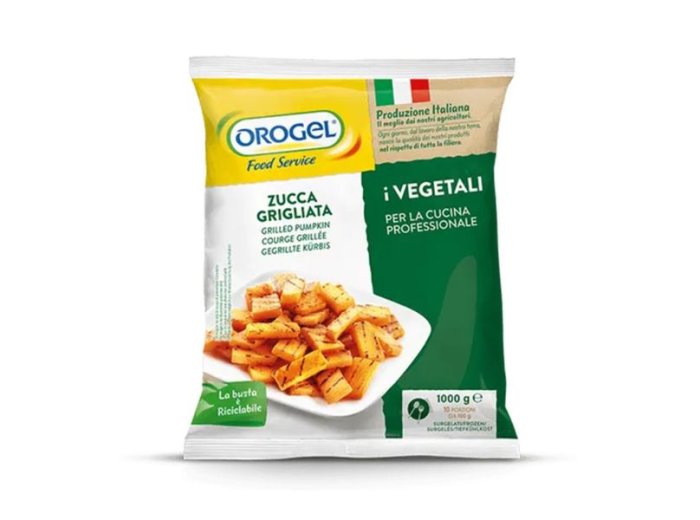 Zucca cubetti grigliata orogel