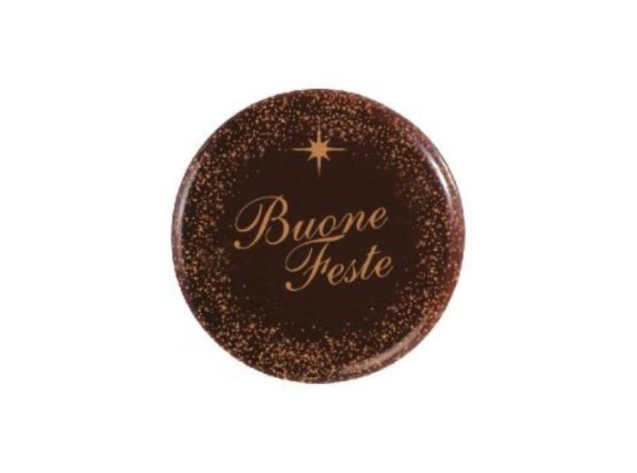 Placchette choc buone feste tonde