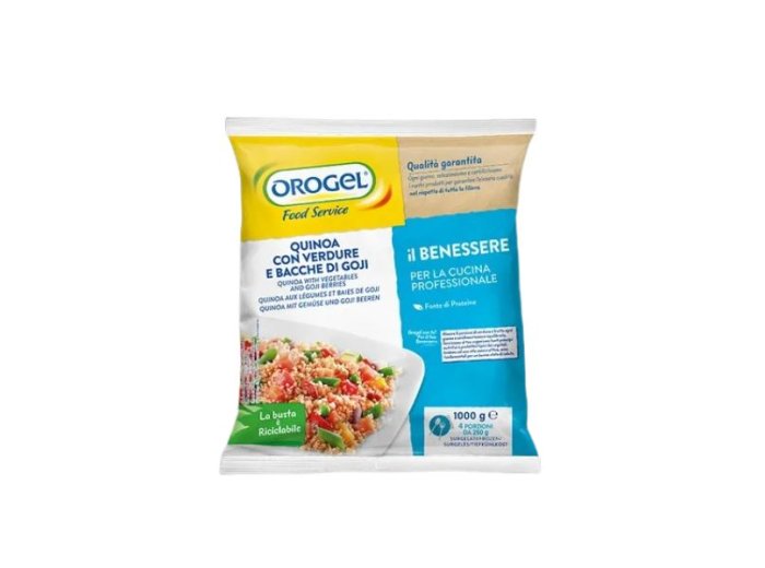 Quinoa con verdure e bacche di goji