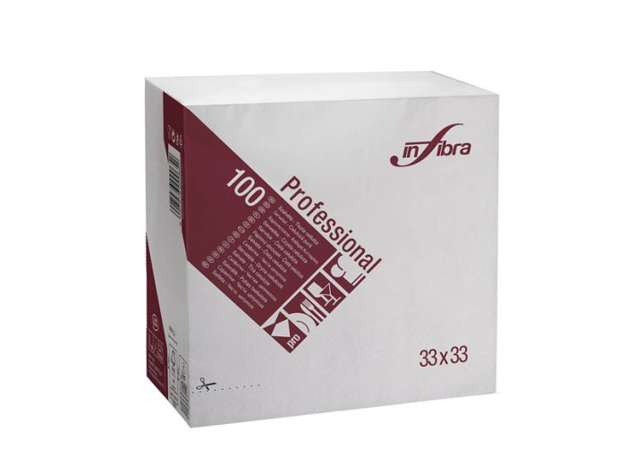 Tovaglioli 2 v 33x33 bianchi