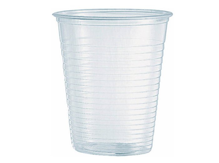 Bicchiere plastica trasparente 200 ml