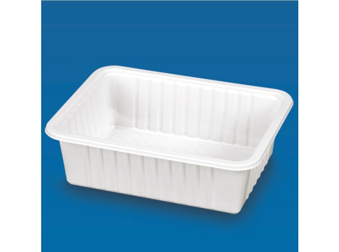 Vaschetta plastica bianca rett. 16x12cm