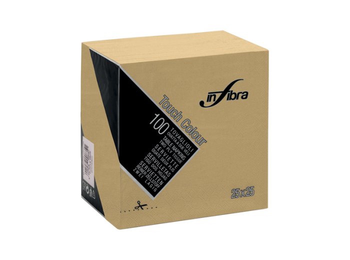 Tovaglioli 2 v 25x25 cappuccino