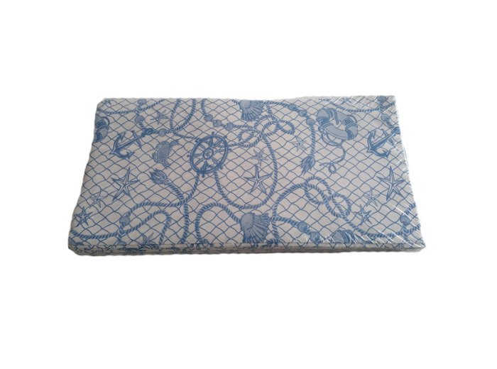 Tovagl.coprimacchia 100x100cm rete blu