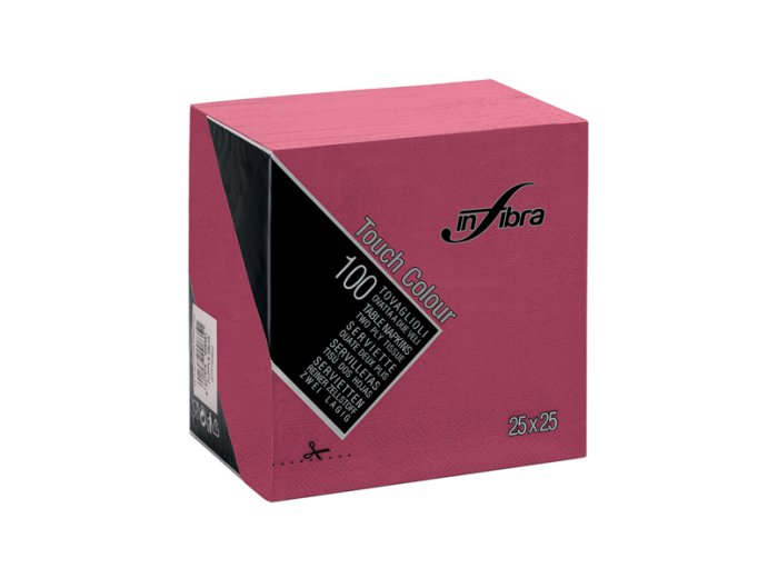 Tovaglioli 2 v 25x25 bordeaux