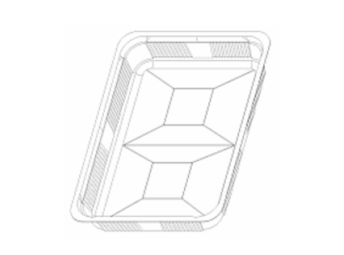 Vaschetta plastica saldab. gastro 26x19