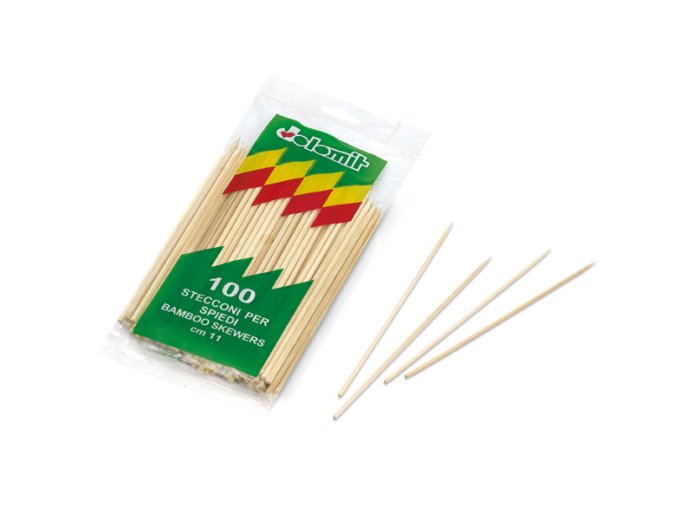 Stuzzicadenti lunghi spiedi bamboo 11 cm