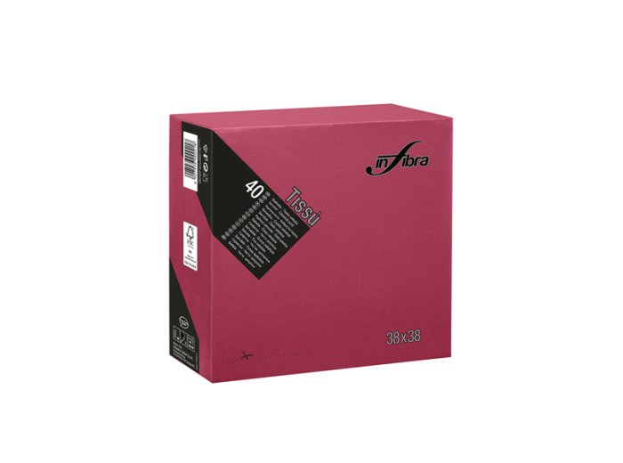 Tovaglioli 2 v 38x38 bordeaux