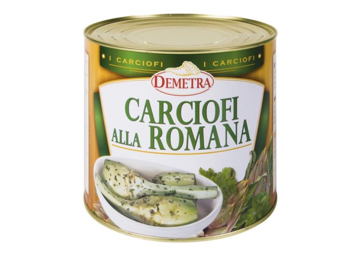 Carciofi alla romana con gambo demetra