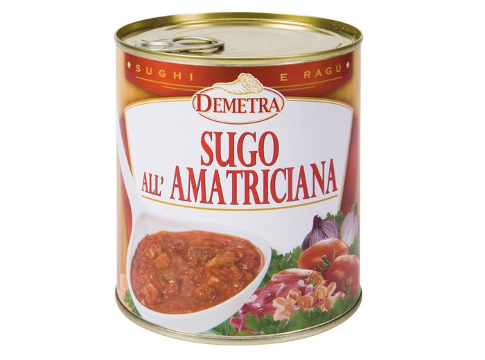 Sugo all'amatriciana 830 gr demetra