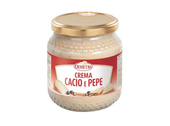 Crema cacio e pepe 550 gr demetra
