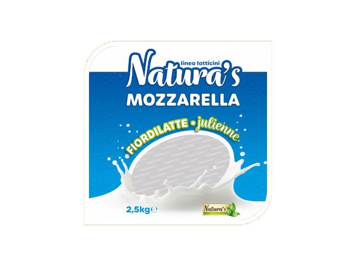 Mozzarella julienne natura's