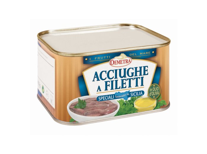 Filetti di acciughe in o.oliva demetra