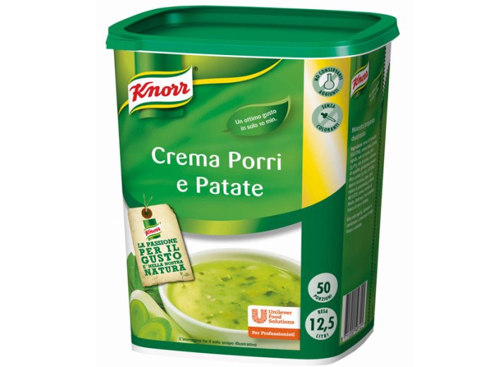 Crema di porri e patate knorr