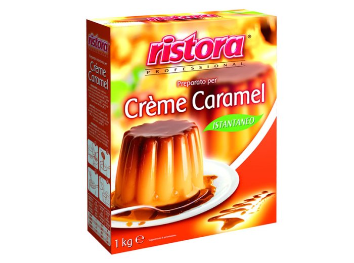 Preparato per creme caramel istantaneo