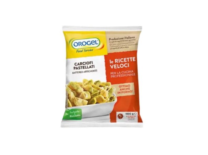 Carciofi pastellati orogel