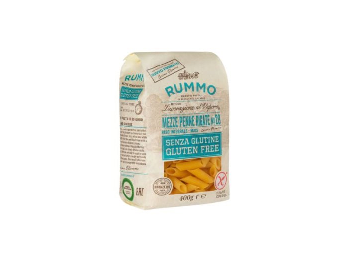 Mezze penne s/glutine 400 gr rummo