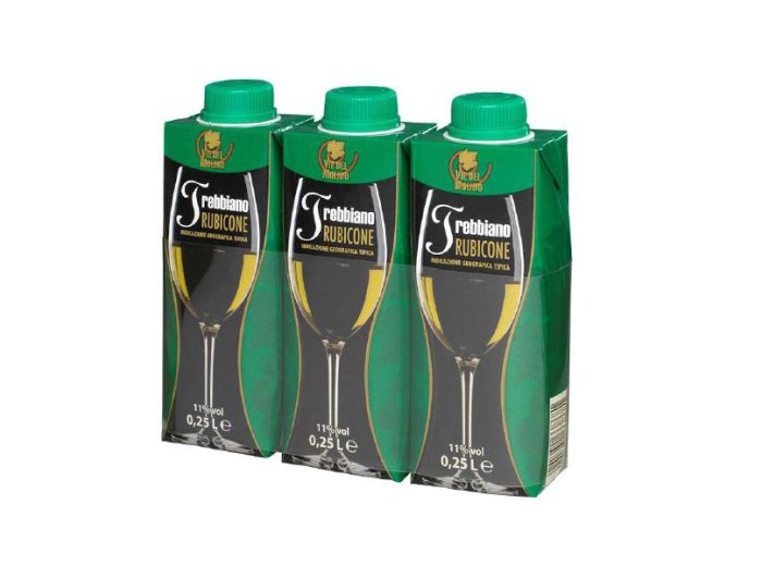 Vino trebbiano igt rubicone tris