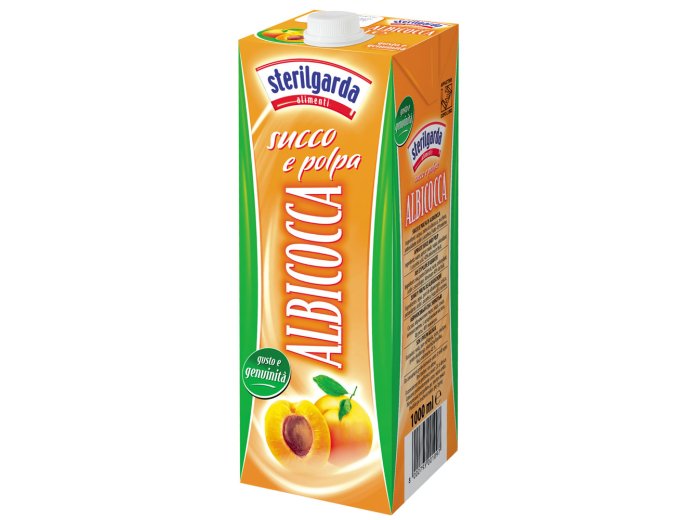 Succo e polpa di albicocca in brik 1 lt