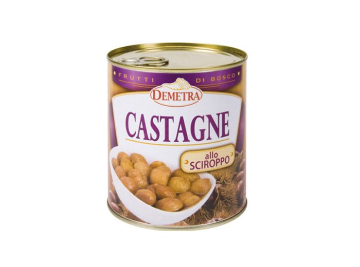 Castagne sciroppate 980 gr demetra