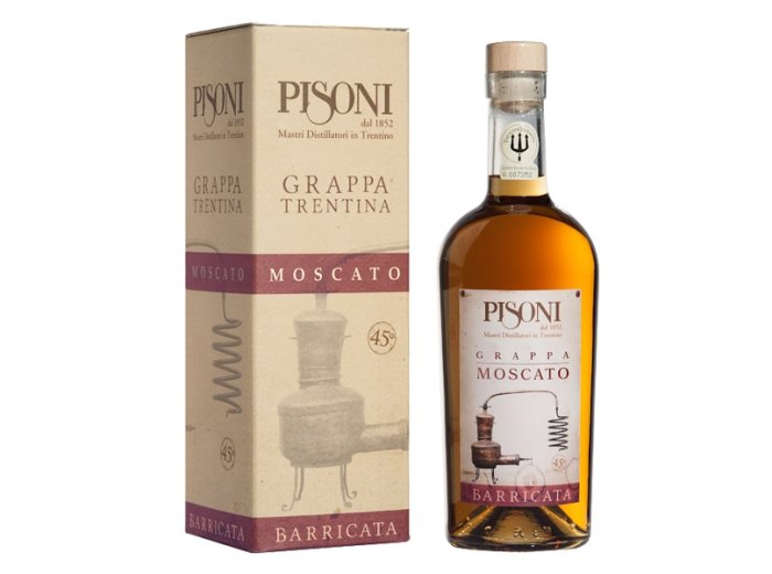 Grappa moscato barricata 45%
